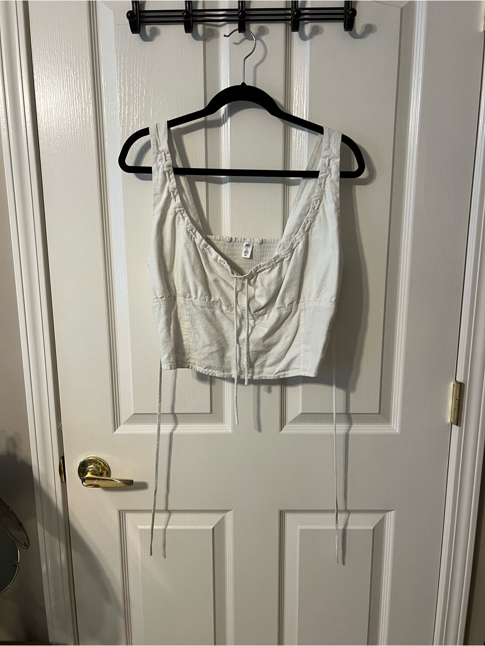 BP by Nordstrom White Cropped Tank Top